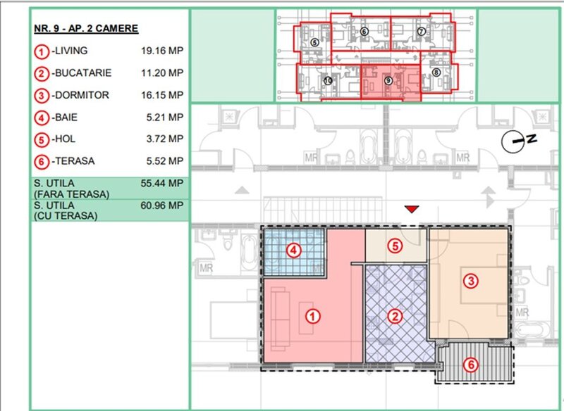 Doua camere, dec., et.1, 62 mp sup. utila, langaSTB, finalizat, mutare rapida.